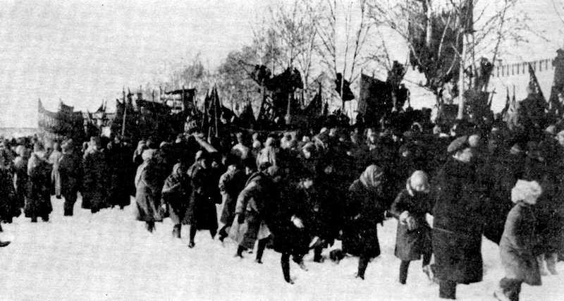Muerte y funeral de Piotr Kropotkin